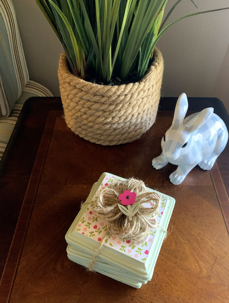 DIY Floral Coasters Gift Idea