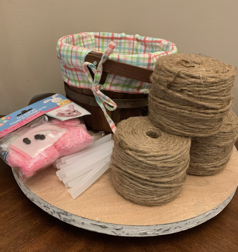 DIY Pom Pom Easter Basket Supplies